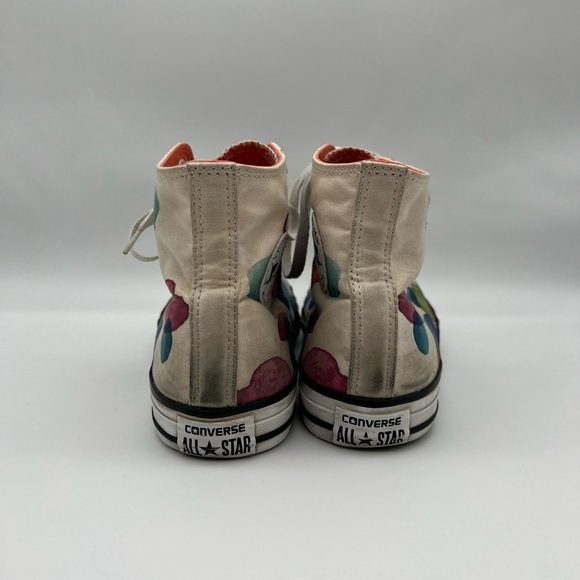 Converse All Star Wild Mango Paint splatter hi tip Chucks - Picture 5 of 10